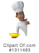 Black Male Chef Clipart #1311483 by Julos