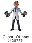 Black Male Doctor Clipart #1287731 by Julos