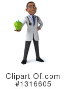 Black Male Doctor Clipart #1316605 by Julos