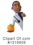 Black Male Doctor Clipart #1316606 by Julos