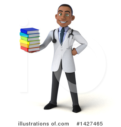 Young Black Male Doctor Clipart #1427465 by Julos