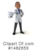 Black Male Doctor Clipart #1482659 by Julos