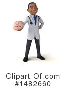 Black Male Doctor Clipart #1482660 by Julos