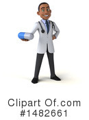 Black Male Doctor Clipart #1482661 by Julos