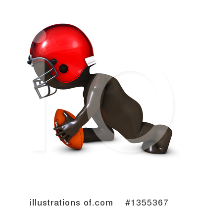 Football Player Clipart #1355367 by KJ Pargeter
