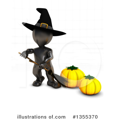 Witch Clipart #1355370 by KJ Pargeter