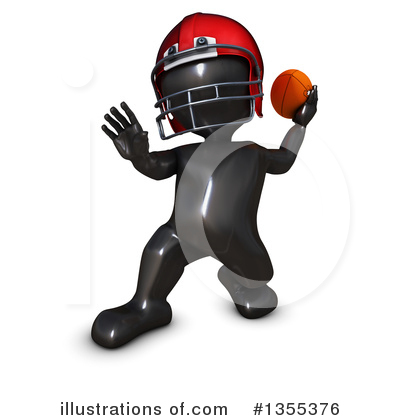 Football Player Clipart #1355376 by KJ Pargeter