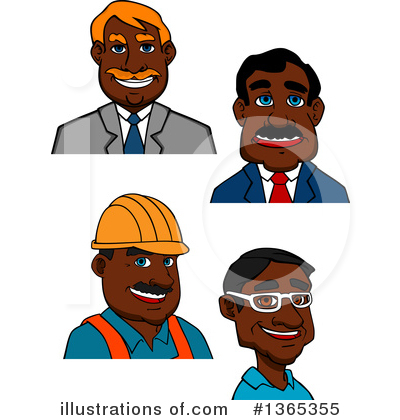 Royalty-Free (RF) Black Man Clipart Illustration by Vector Tradition SM - Stock Sample #1365355