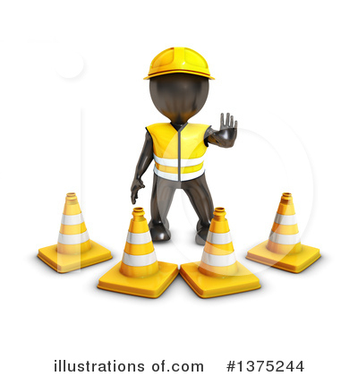 Construction Cone Clipart #1375244 by KJ Pargeter