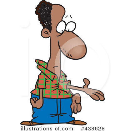 Royalty-Free (RF) Black Man Clipart Illustration by toonaday - Stock Sample #438628