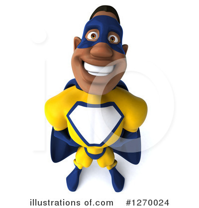 Yellow And Blue Super Hero Clipart #1270024 by Julos