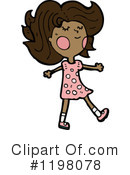 Black Teen Girl Clipart #1198078 by lineartestpilot