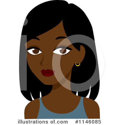 Royalty-Free (RF) Black Woman Clipart Illustration by Rosie Piter - Stock Sample #1146085