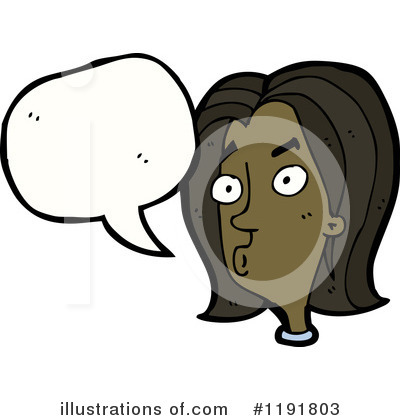 Royalty-Free (RF) Black Woman Clipart Illustration by lineartestpilot - Stock Sample #1191803