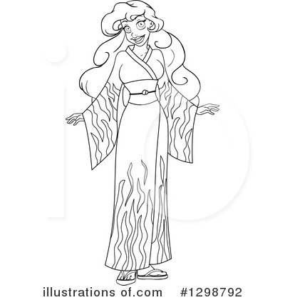 Kimono Clipart #1298792 by Liron Peer