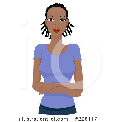 Royalty-Free (RF) Black Woman Clipart Illustration by BNP Design Studio - Stock Sample #226117