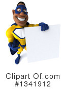 Black Yellow And Blue Male Super Hero Clipart #1341912 by Julos