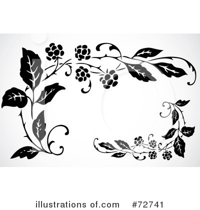 Royalty-Free (RF) Blackberries Clipart Illustration by BestVector - Stock Sample #72741