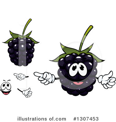 Royalty-Free (RF) Blackberry Clipart Illustration by Vector Tradition SM - Stock Sample #1307453