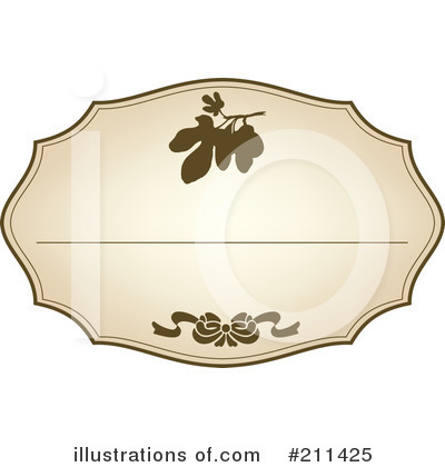 Royalty-Free (RF) Blank Label Clipart Illustration by Eugene - Stock Sample #211425