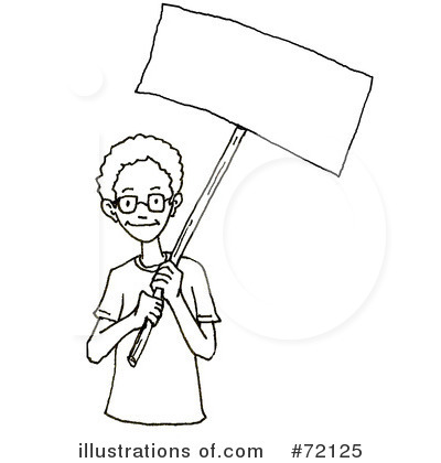 Royalty-Free (RF) Blank Sign Clipart Illustration by PlatyPlus Art - Stock Sample #72125