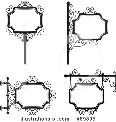 Wrought Iron Sign Clipart #89395 by Frisko