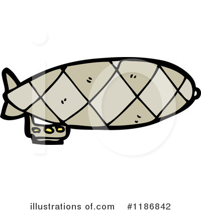 Royalty-Free (RF) Blimp Clipart Illustration by lineartestpilot - Stock Sample #1186842