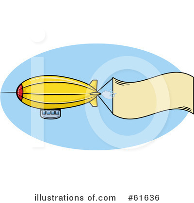 Royalty-Free (RF) Blimp Clipart Illustration by r formidable - Stock Sample #61636