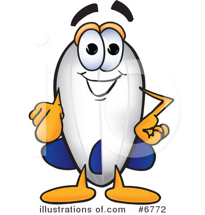 Blimp Character Clipart #6772 by Mascot Junction