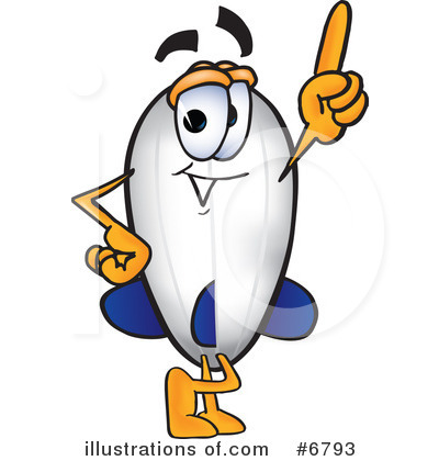 Blimp Character Clipart #6793 by Mascot Junction