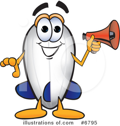 Blimp Character Clipart #6795 by Mascot Junction