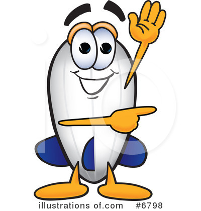 Blimp Character Clipart #6798 by Mascot Junction