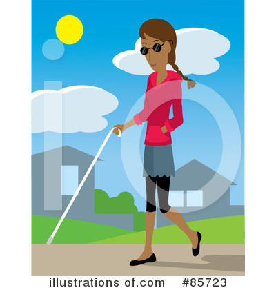 Royalty-Free (RF) Blind Clipart Illustration by Rosie Piter - Stock Sample #85723