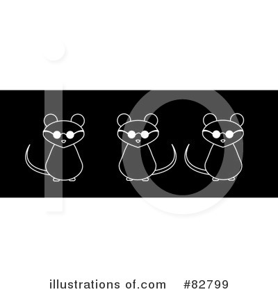 Royalty-Free (RF) Blind Mice Clipart Illustration by Pams Clipart - Stock Sample #82799