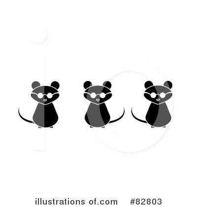 Royalty-Free (RF) Blind Mice Clipart Illustration by Pams Clipart - Stock Sample #82803