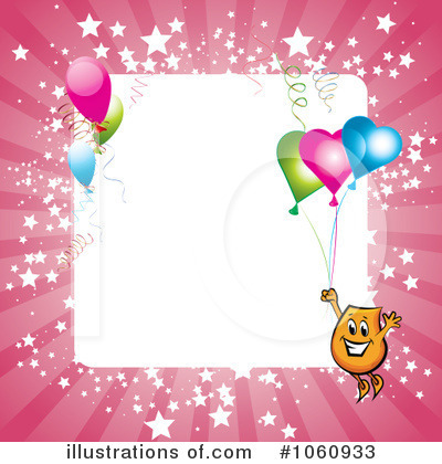 Party Balloons Clipart #1060933 by MilsiArt
