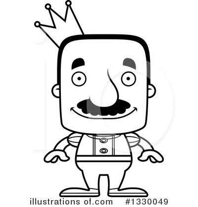 Royalty-Free (RF) Block Headed Hispanic Man Clipart Illustration by Cory Thoman - Stock Sample #1330049