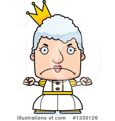 Royalty-Free (RF) Block Headed White Senior Woman Clipart Illustration by Cory Thoman - Stock Sample #1330126