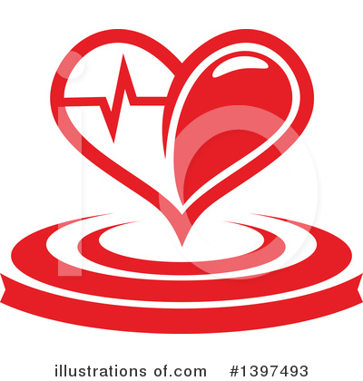 Heartbeat Clipart #1397493 by Vector Tradition SM