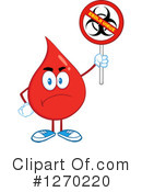 Blood Drop Character Clipart #1270220 by Hit Toon