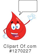 Blood Drop Character Clipart #1270227 by Hit Toon
