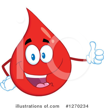 Water Drop Character Clipart #1270234 by Hit Toon