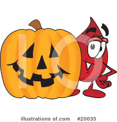 Blood Drop Character Clipart #20035 by Toons4Biz