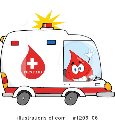 Royalty-Free (RF) Blood Drop Clipart Illustration by Hit Toon - Stock Sample #1206106