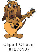 Bloodhound Clipart #1278907 by Dennis Holmes Designs