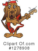 Bloodhound Clipart #1278908 by Dennis Holmes Designs