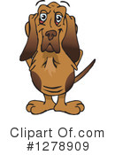 Bloodhound Clipart #1278909 by Dennis Holmes Designs