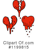 Bloody Heart Clipart #1199815 by lineartestpilot