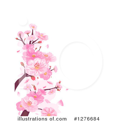 Cherry Blossoms Clipart #1276684 by BNP Design Studio