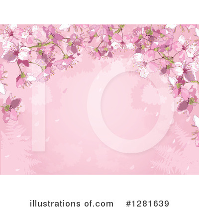 Royalty-Free (RF) Blossoms Clipart Illustration by Pushkin - Stock Sample #1281639